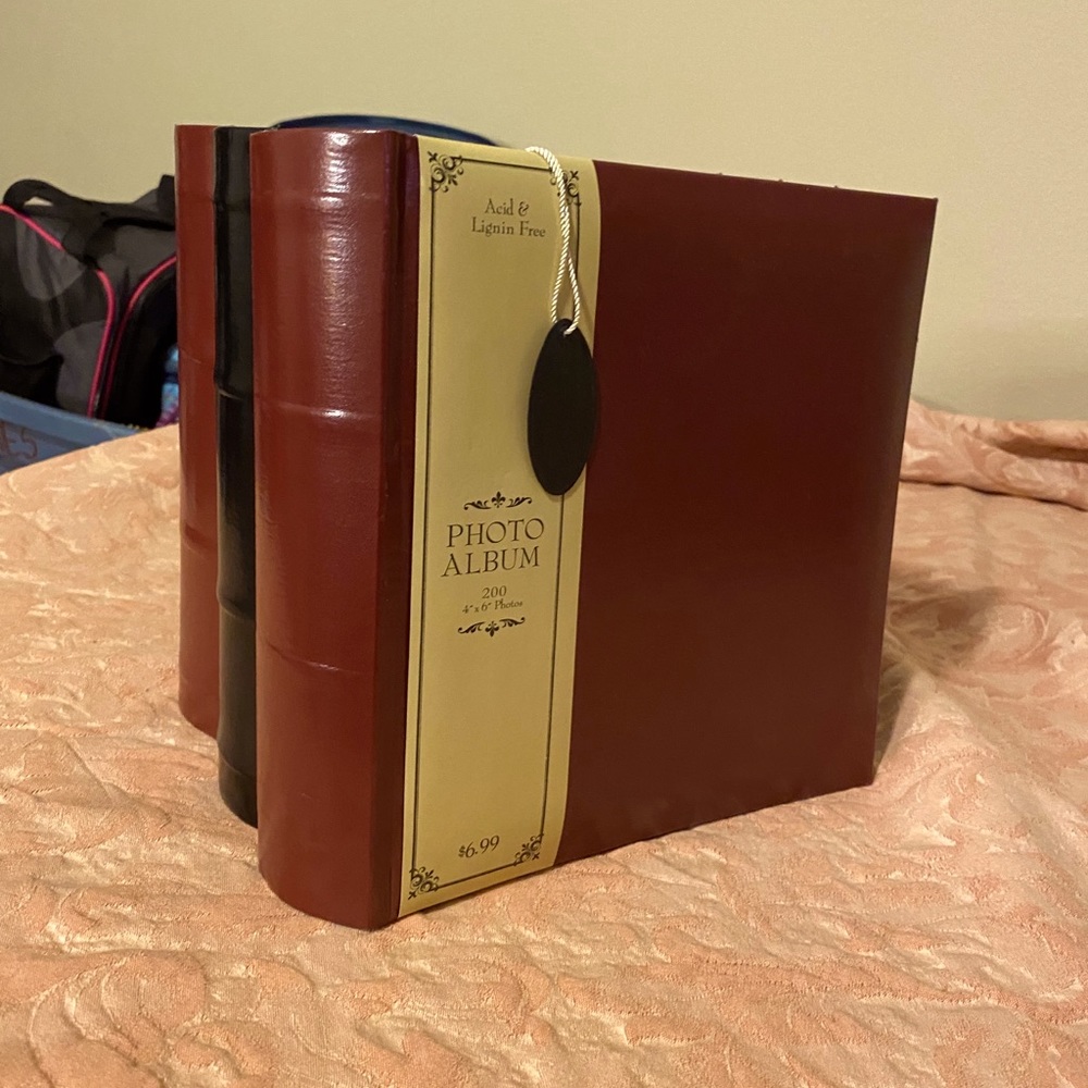 Set of 3 Genuine Leather photo albums